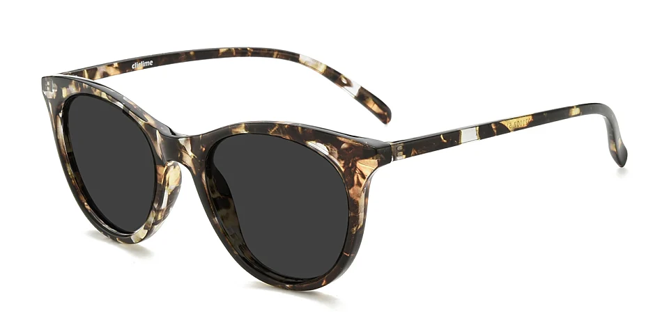 Icey yellow tortoise   Plastic  Sunglasses