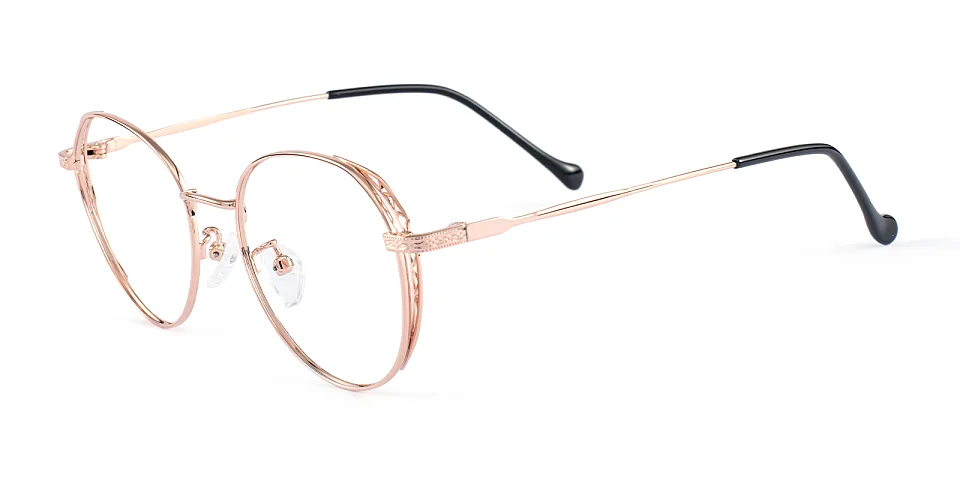Batt rose gold   Metal  Eyeglasses