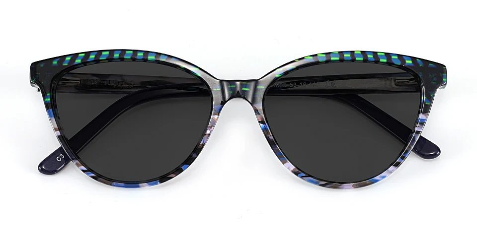 Ailie blue texture   Acetate  Sunglasses