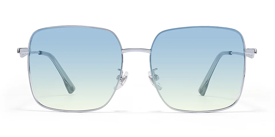 Dorothy silver   Metal  Sunglasses