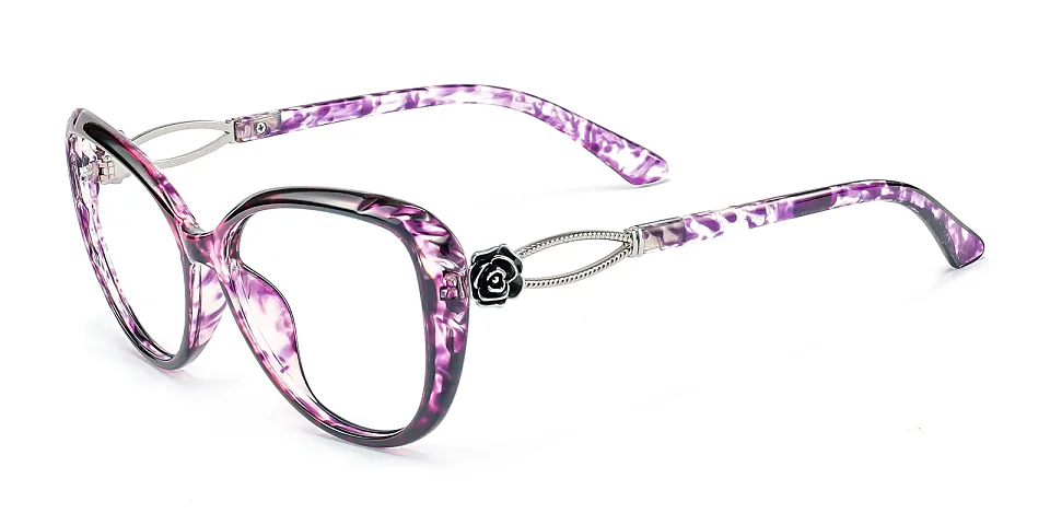 Kelley purple tortoise   Plastic  Eyeglasses