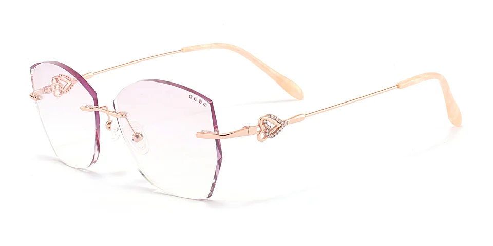 Barbieri rose gold   Metal  Sunglasses