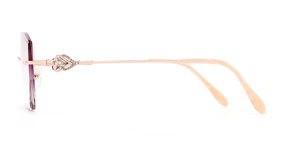 Barbieri rose gold   Metal  Sunglasses