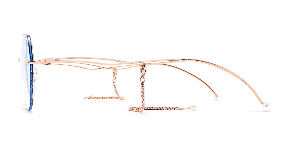 Lavender rose gold   Metal  Sunglasses