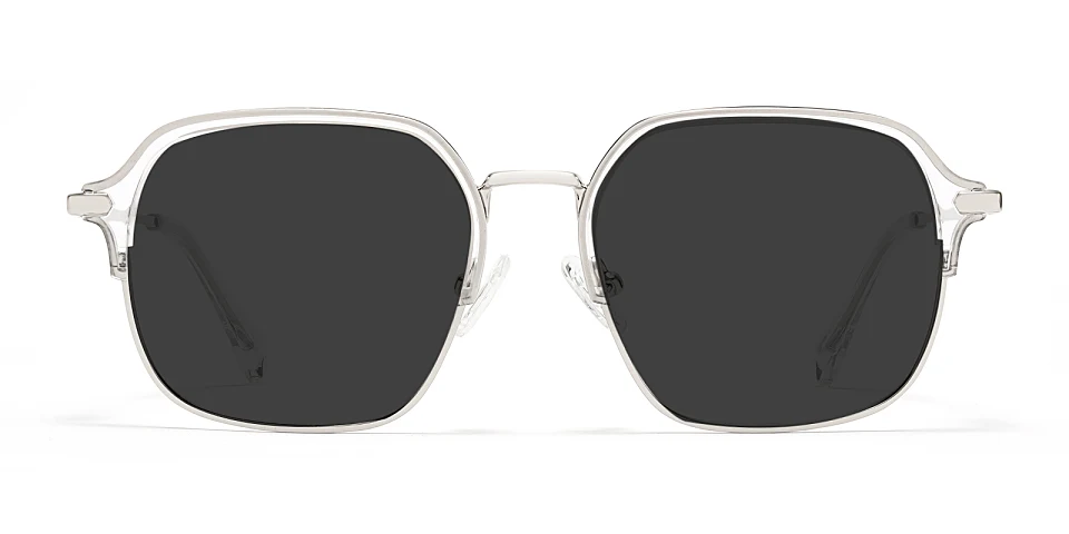 Lorene clear   Metal  Sunglasses