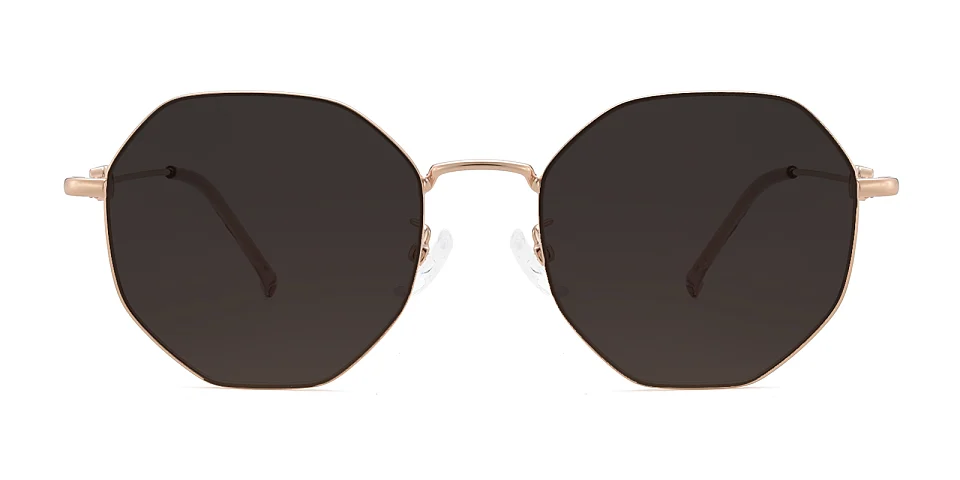 Megan rose gold   Metal  Sunglasses