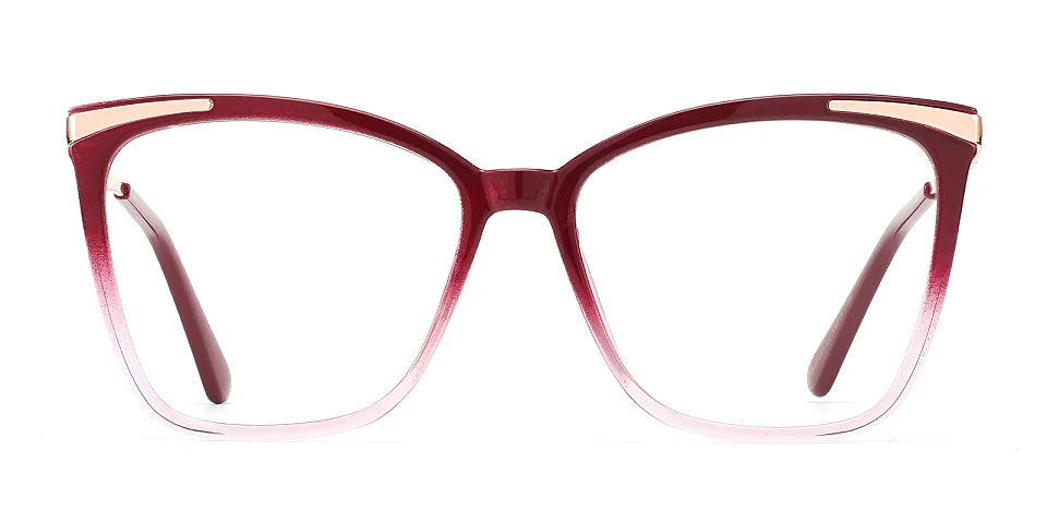 Sine red pink   Plastic  Eyeglasses