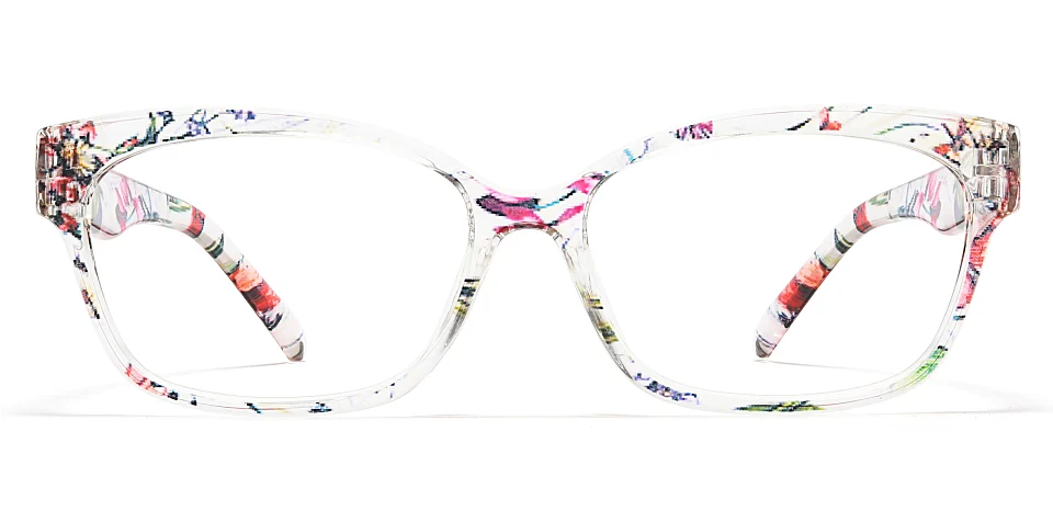Greer clear floral   TR90  Eyeglasses