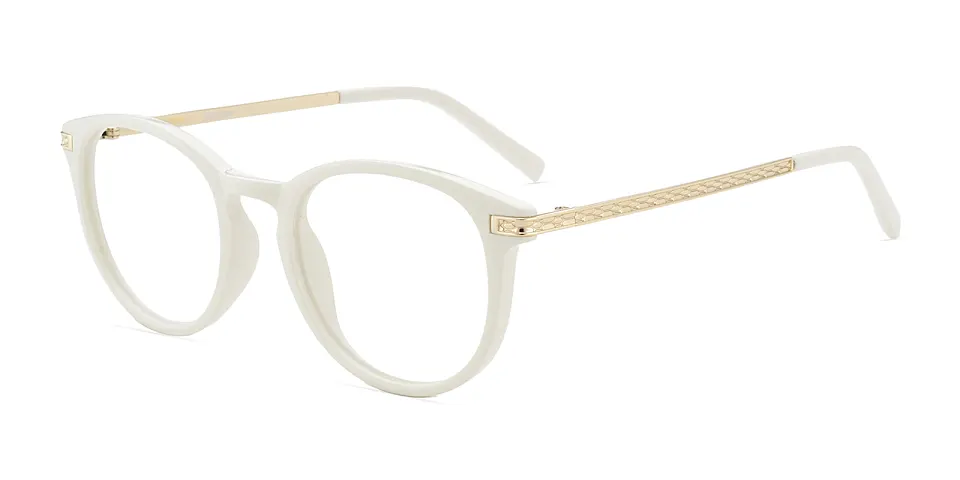 Karida white   Plastic  Eyeglasses