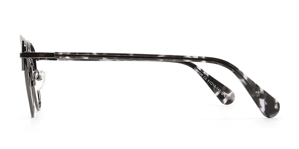 Heather blue   Metal  Sunglasses