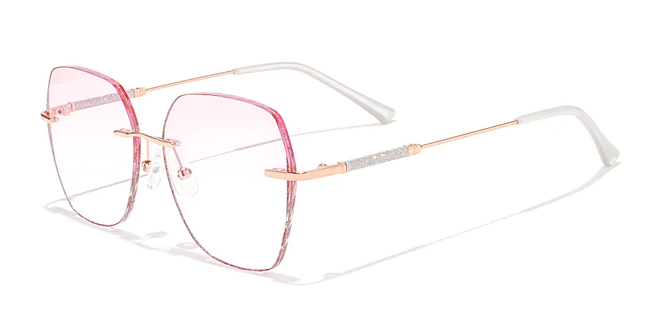 Color rose gold   Metal  Sunglasses