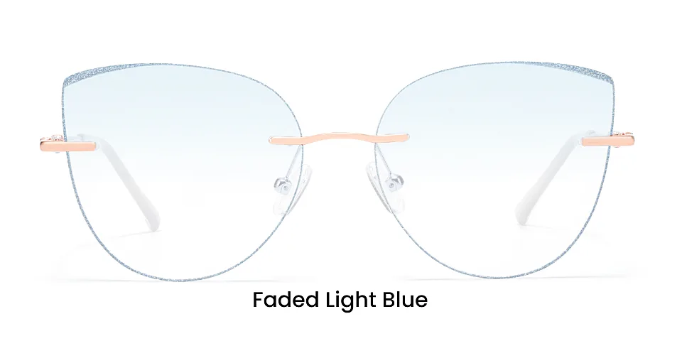 Glamour rose gold   Metal  Eyeglasses