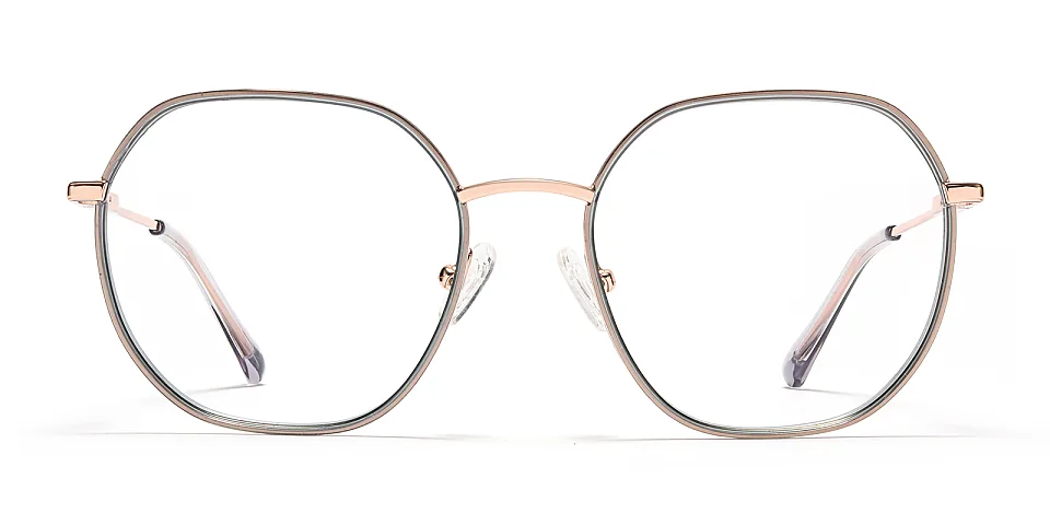 Violet rose gold   Metal  Eyeglasses