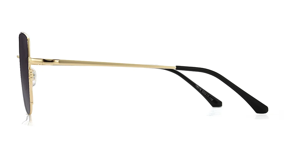 Hailey gold   Metal  Sunglasses