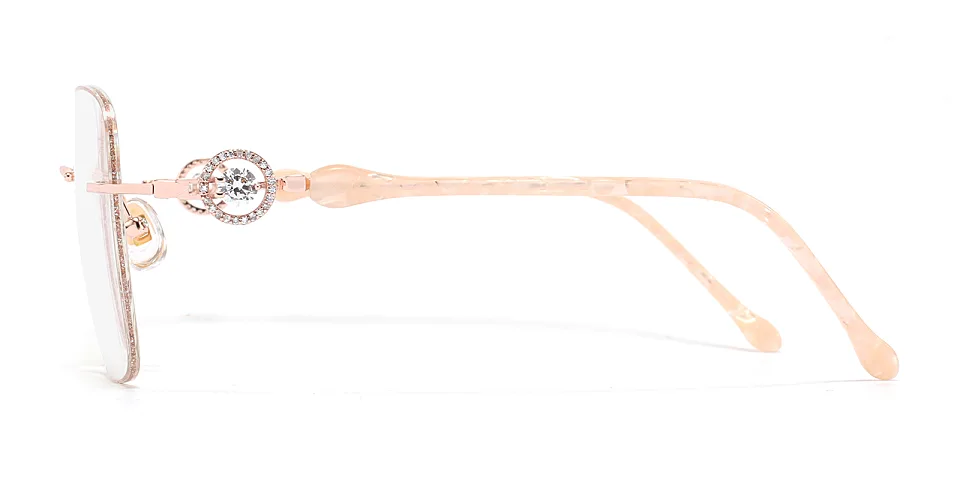 Fania rose gold   Metal  Eyeglasses