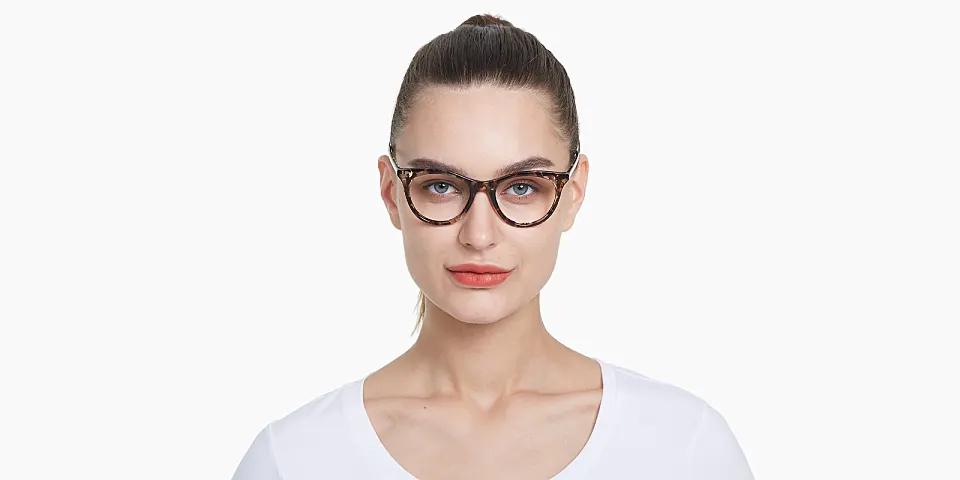 Icey yellow tortoise   Plastic  Eyeglasses