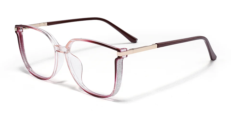 Sissie red clear pink   Plastic  Eyeglasses