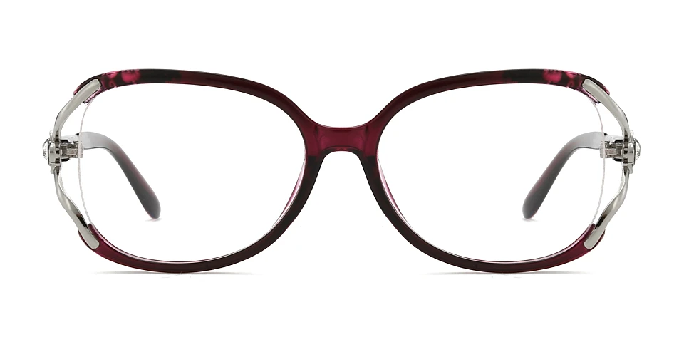 Dor purple   Plastic  Eyeglasses