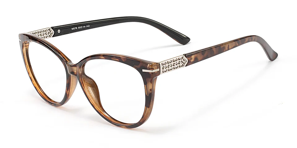 Xenia brown tortoise   TR90  Eyeglasses