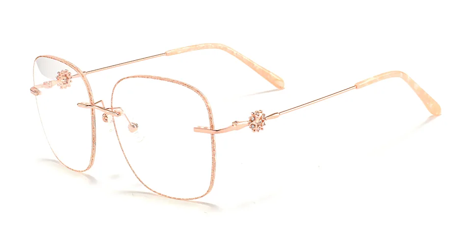 Bijou rose gold   Metal  Eyeglasses