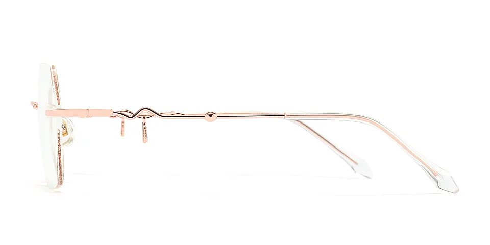 Lilium rose gold   Metal  Eyeglasses