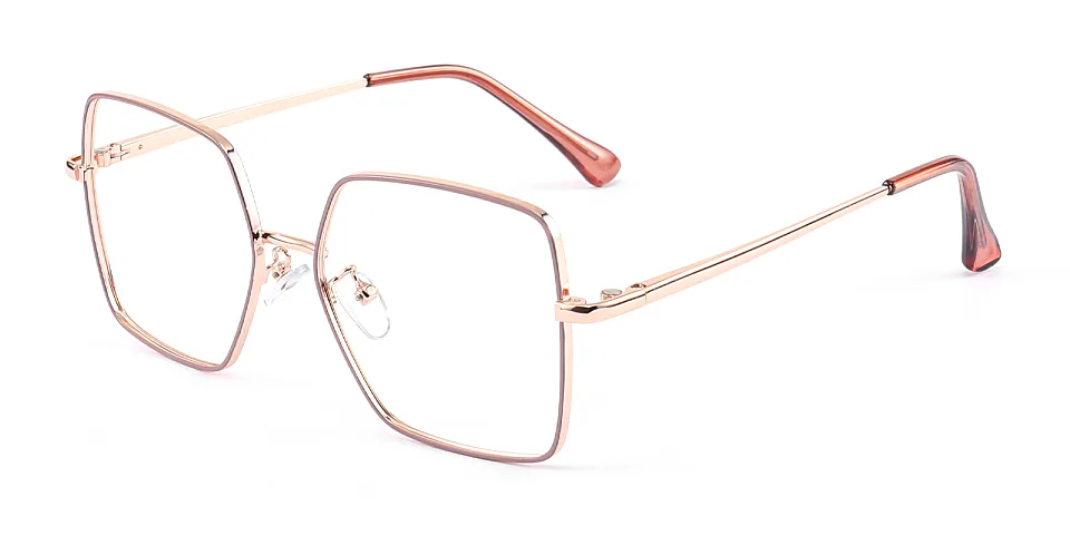 Alona carmine   Metal  Eyeglasses