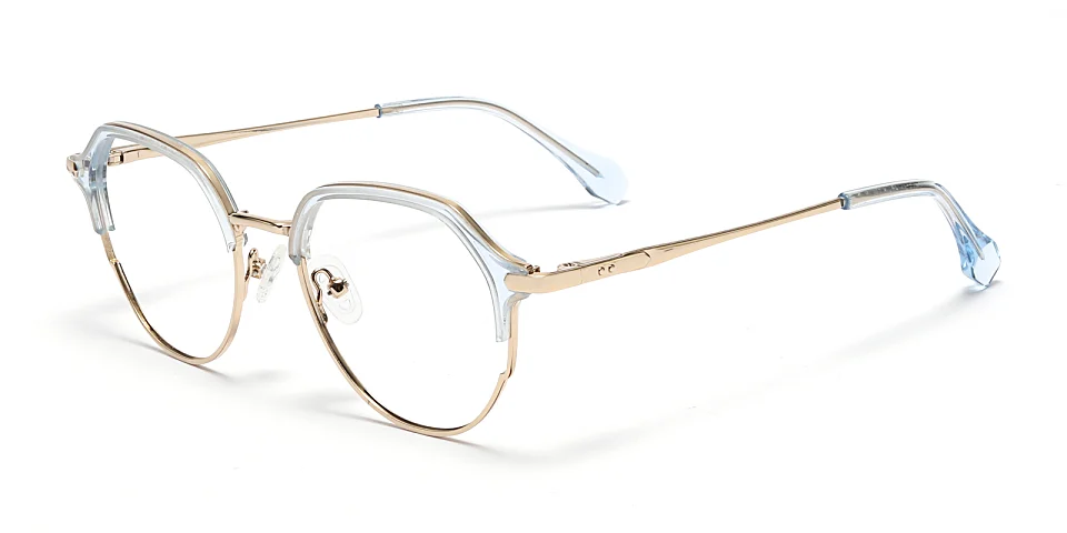 Kori clear blue   Metal  Eyeglasses