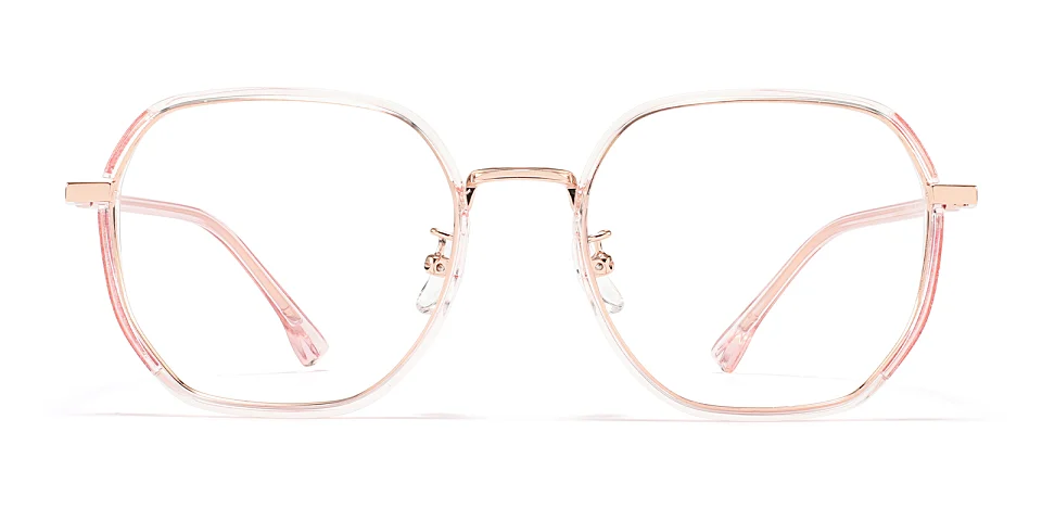 Love clear pink   Plastic  Eyeglasses