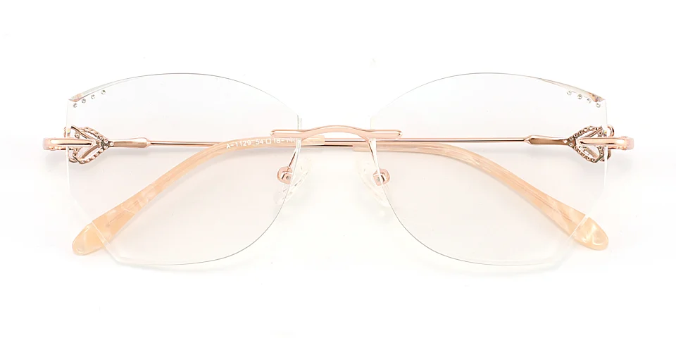 Barbieri rose gold   Metal  Eyeglasses