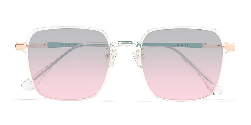 Sandy clear   Plastic  Sunglasses