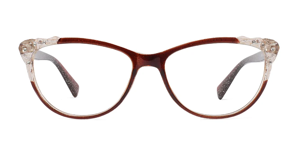 Yana brown   Plastic  Eyeglasses