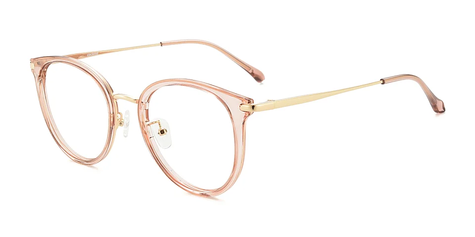 Mona pink   Plastic  Eyeglasses