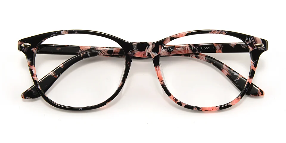 Fran pink floral   Acetate  Eyeglasses