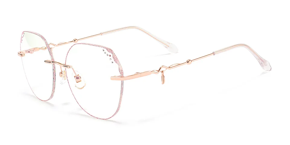 Anneli rose gold   Metal  Eyeglasses