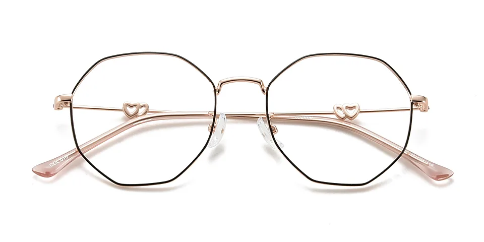 Megan pink   Metal  Eyeglasses