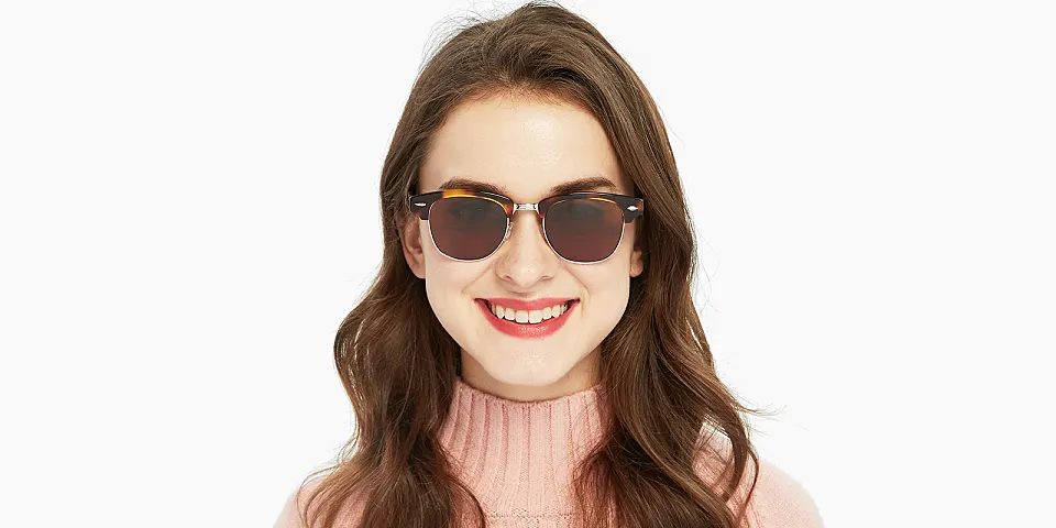 Leslie warm tortoise   Acetate  Sunglasses