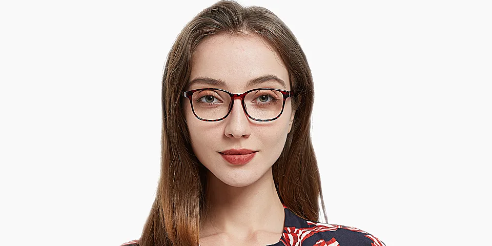 Fanny red tortoise   TR90  Eyeglasses