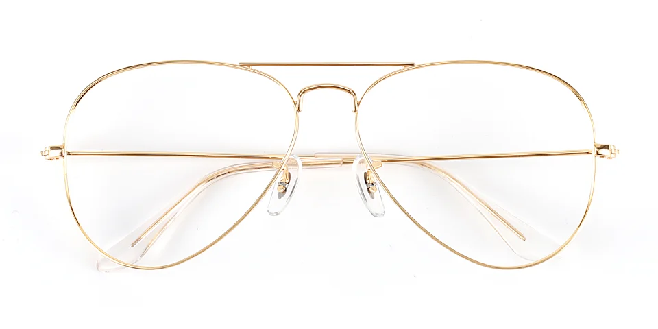 Air gold clear   Metal  Eyeglasses