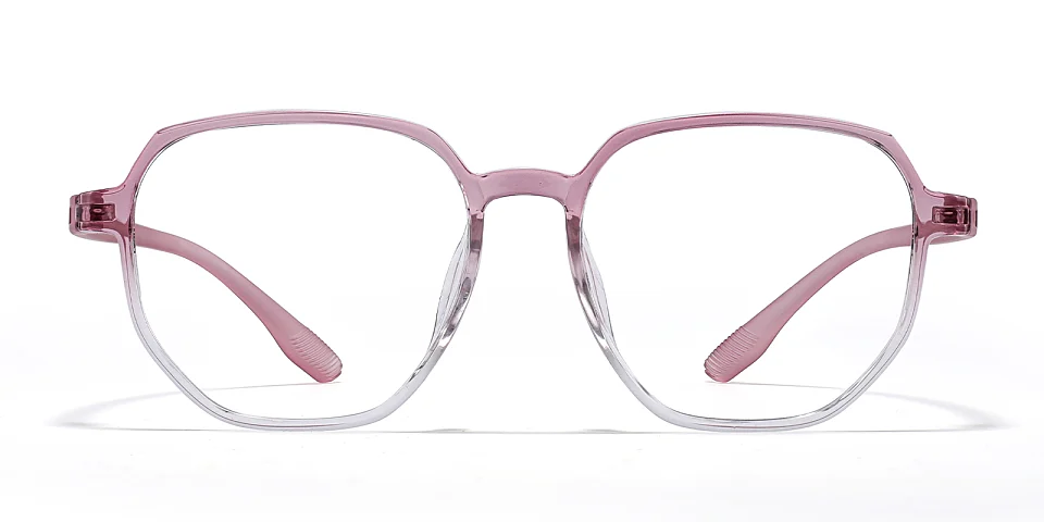 Hass pink clear   Plastic  Eyeglasses