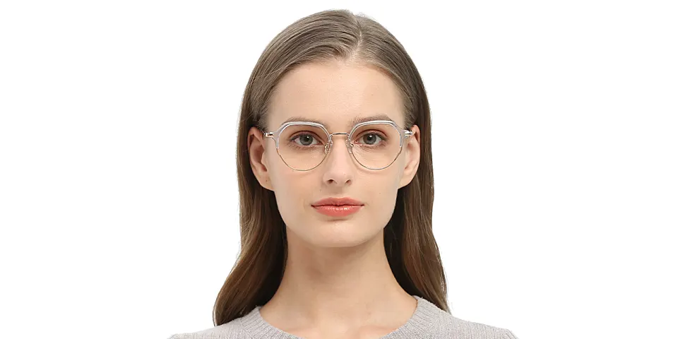 Kori clear blue   Metal  Eyeglasses