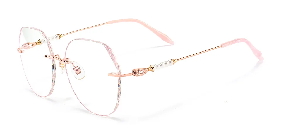 Fauna rose gold pink   Titanium  Eyeglasses