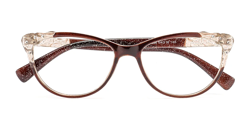 Yana brown   Plastic  Eyeglasses