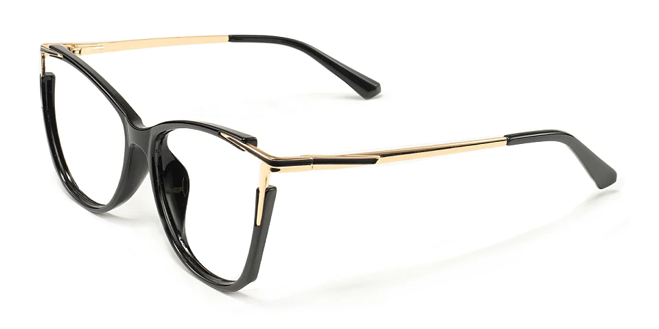 Louisa black   Plastic  Eyeglasses