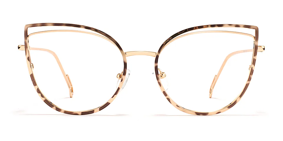 Romy petal tortoise   Metal  Eyeglasses