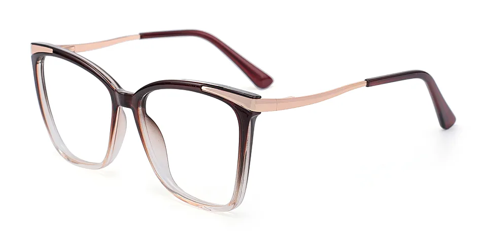 Sine brown champagne   Plastic  Eyeglasses