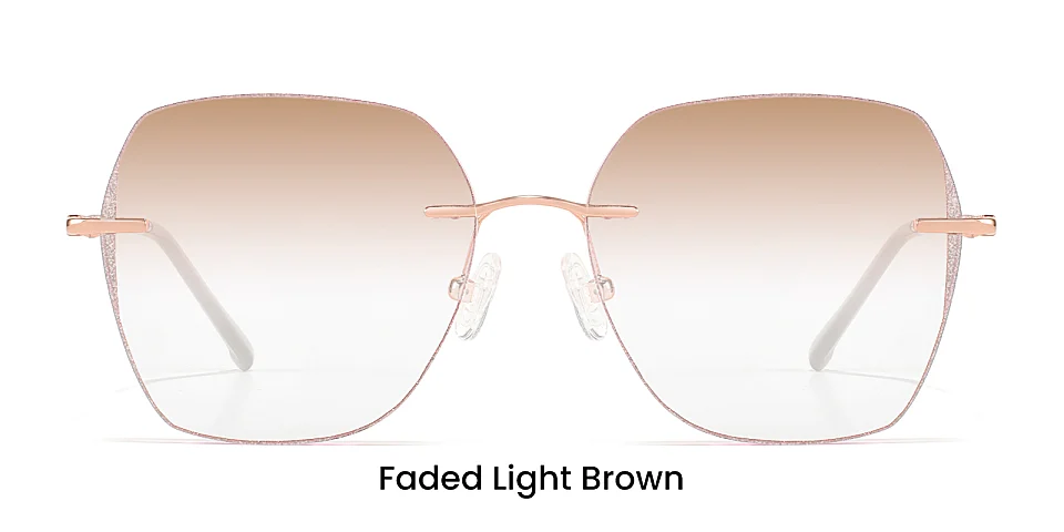 Color rose gold   Metal  Sunglasses