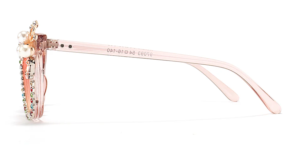 Serena pink colorful   Plastic  Sunglasses