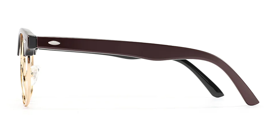 Sigrid burgundy gold   Plastic  Eyeglasses