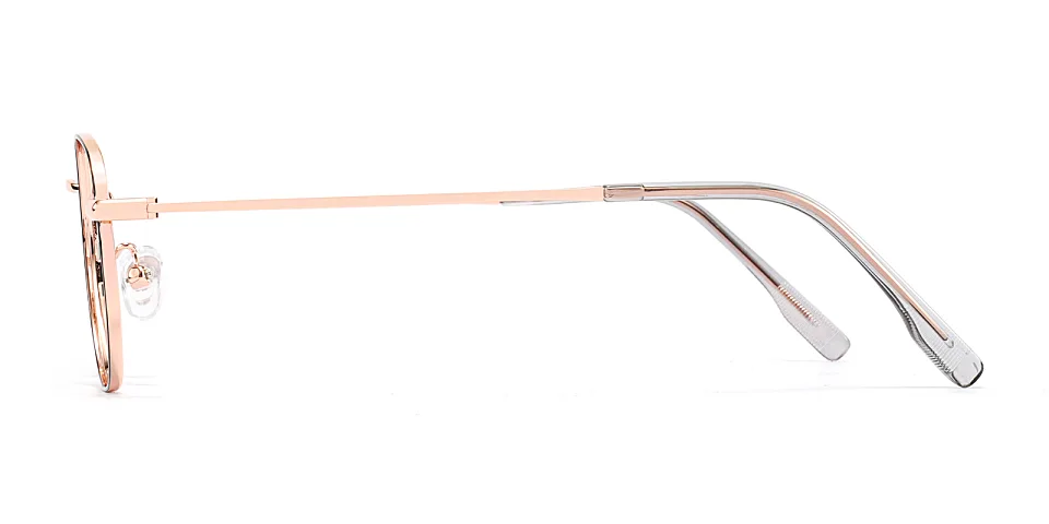 Hajna black rose gold   Metal  Eyeglasses