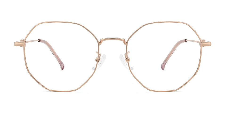 Megan rose gold   Metal  Eyeglasses